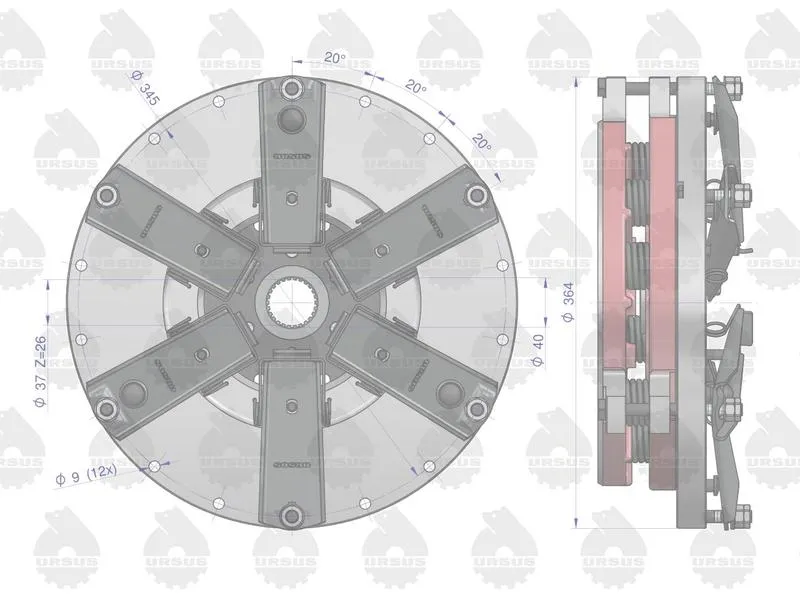 Jak poprawnie założyć tarcze sprzęgła w ciągniku c 330?