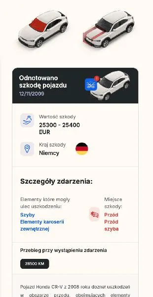 Historia pojazdu po VIN