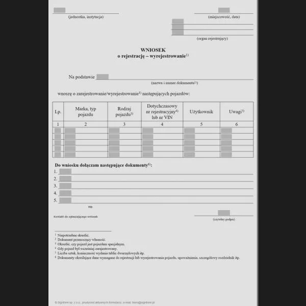 Konsekwencje braku wyrejestrowania