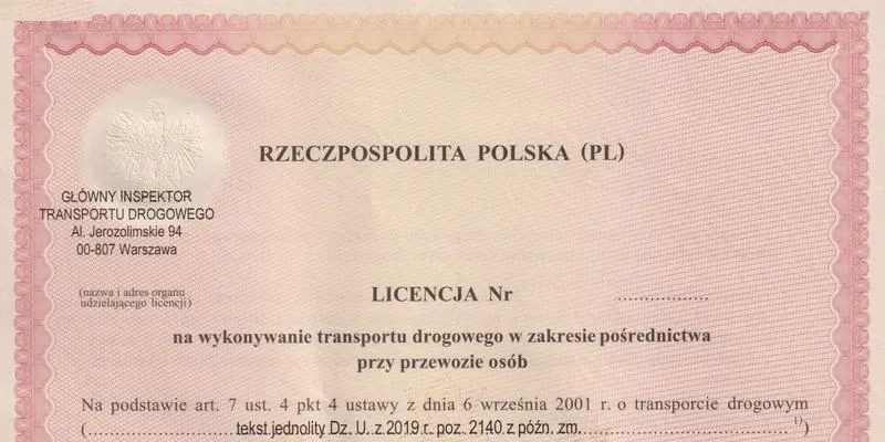 Licencja taxi