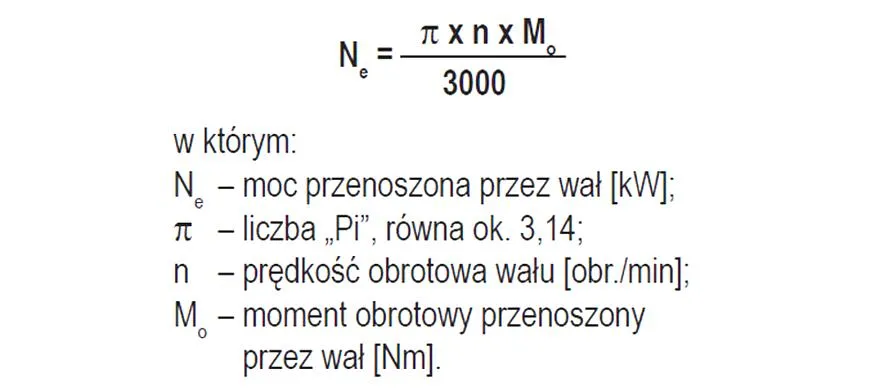 Moc silnika kW