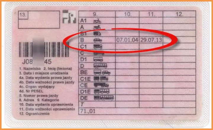 Numer prawa jazdy