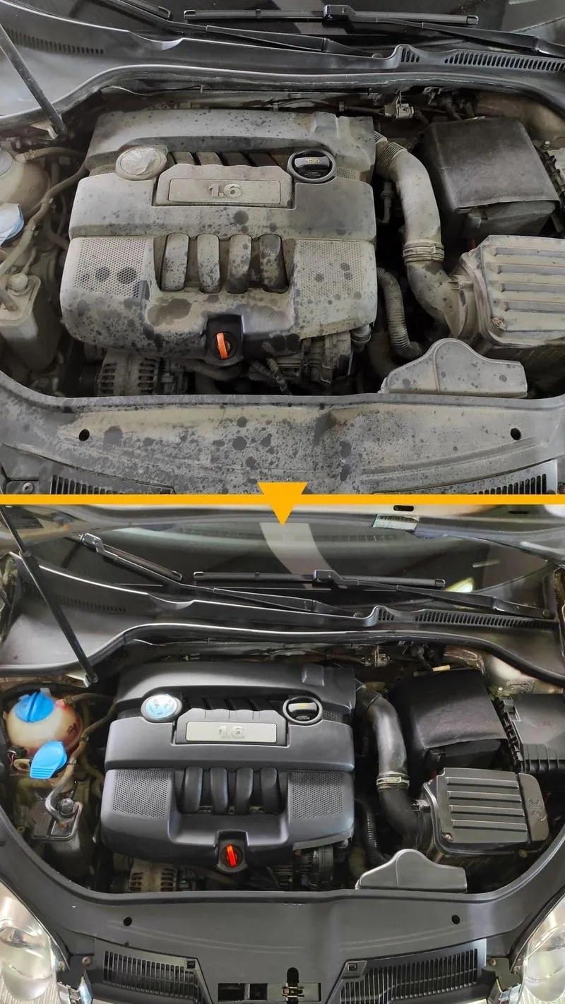 Przygotowanie silnika do mycia