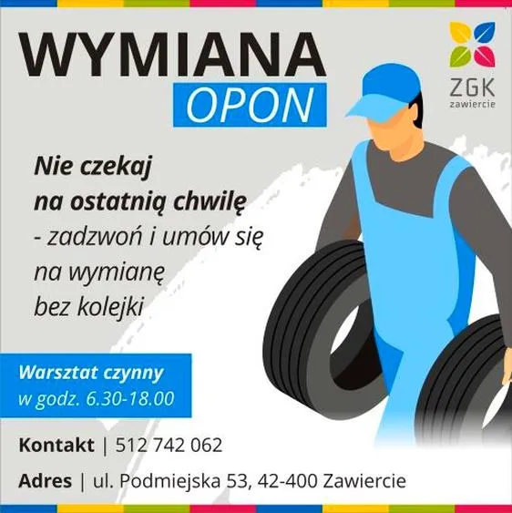 Wymiana opon zimowych